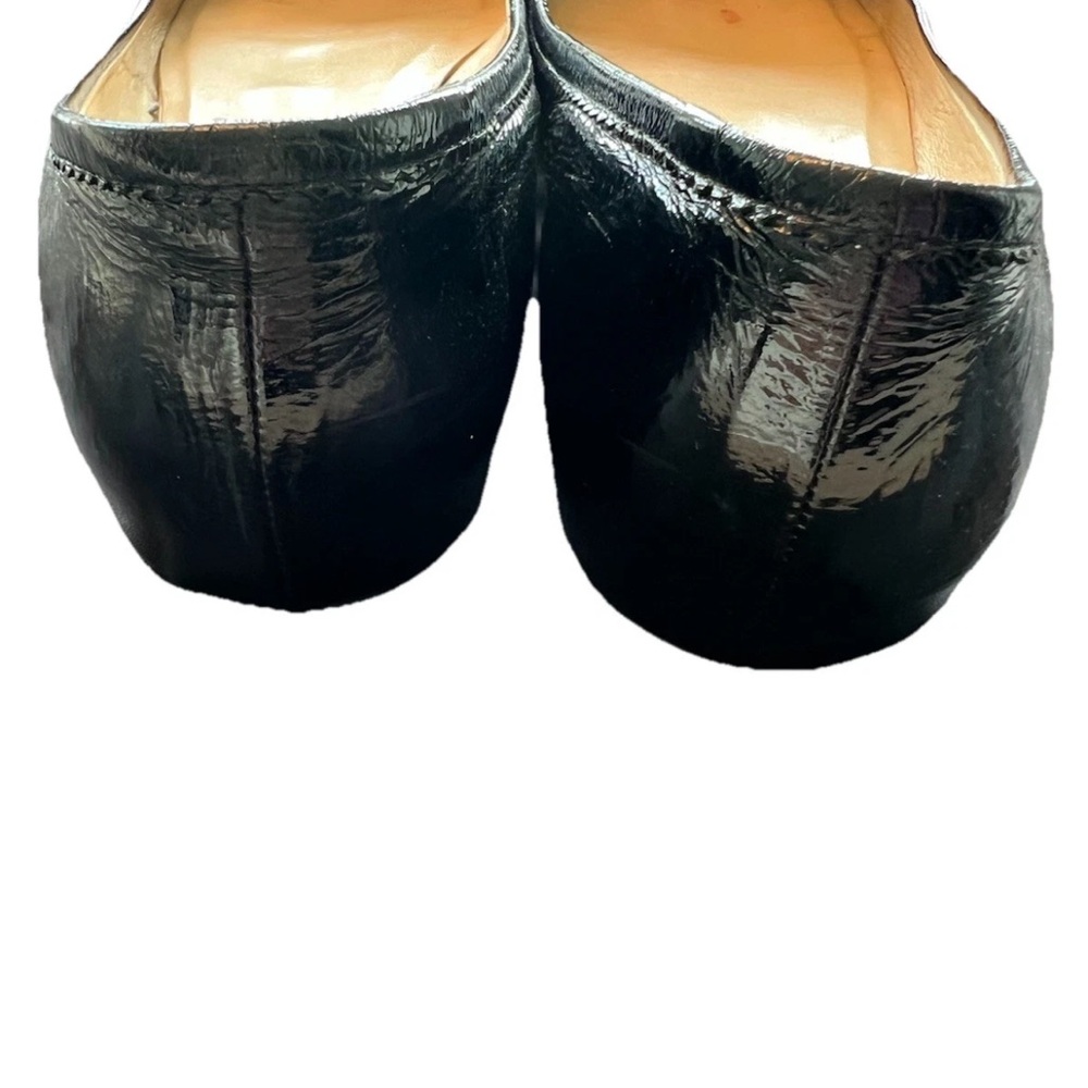 Christian Louboutin Black Leather Ballet Flats - Picture 3 of 6
